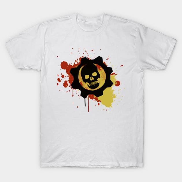 Skull and splash T-Shirt by musicanytime